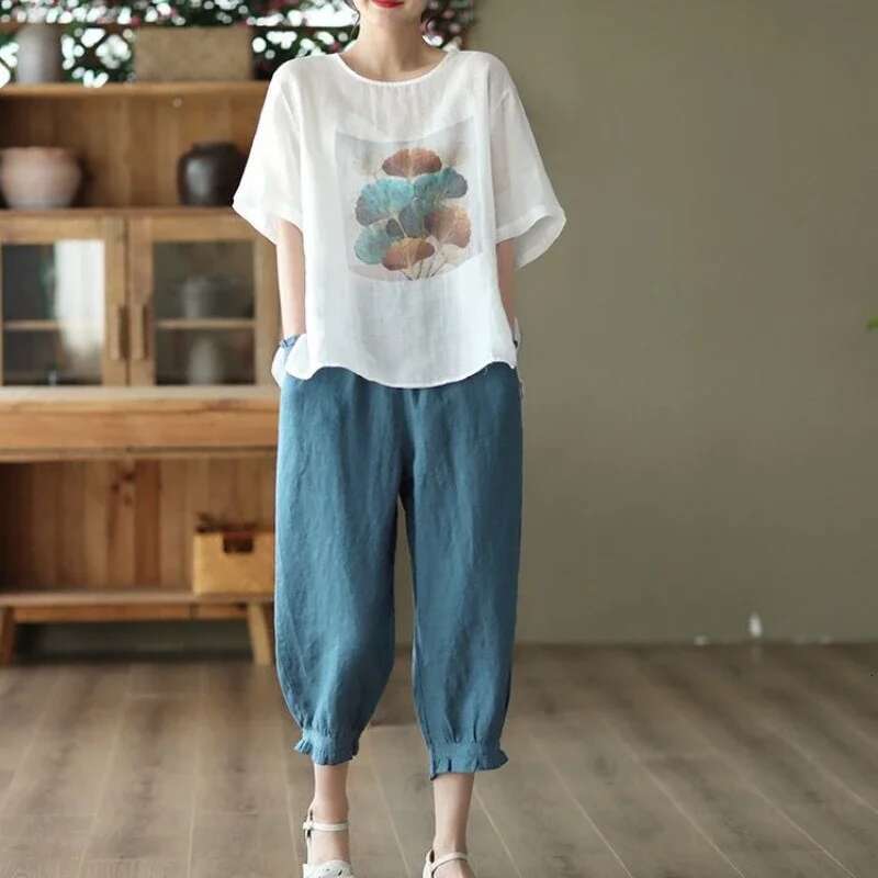 T Shirt For Women Short Sleeve Baggy Brown Anime Tops Woman Cotton Goth Yk2 Korean Clothing Trending Wholesale Clothes Kpop