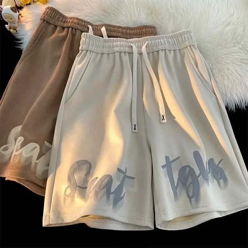 Mens Short Pants Printed Drawstring Loose Mens Shorts Sports XL Personalized Dry Fit Korean Style Casual Fashion No Y2k Z250617