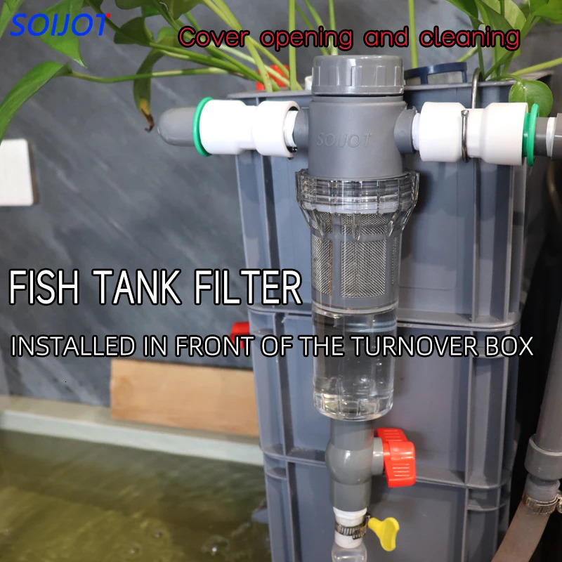 Fish tank fish toilet Full transparent fish waste collector Aquarium drainage collector Automatic cleaning filter 250613