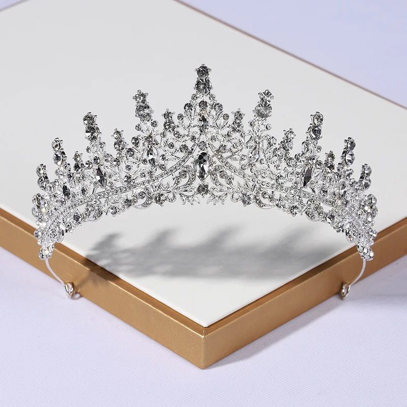 Bride Crown Headwear Female Crystal Rhinestone Wedding Alloy Accessories Jewelry Birthday Little Princess Student Adult Gi 250603