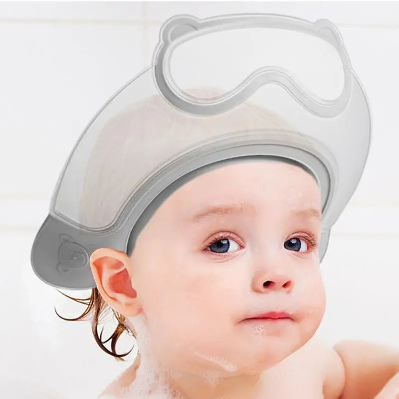 Bath Visor For Toddler Adjustable Waterproof Toddler Shower Cap Bathing Accessories For Girls Boys Shampoo Hair Washing 250617