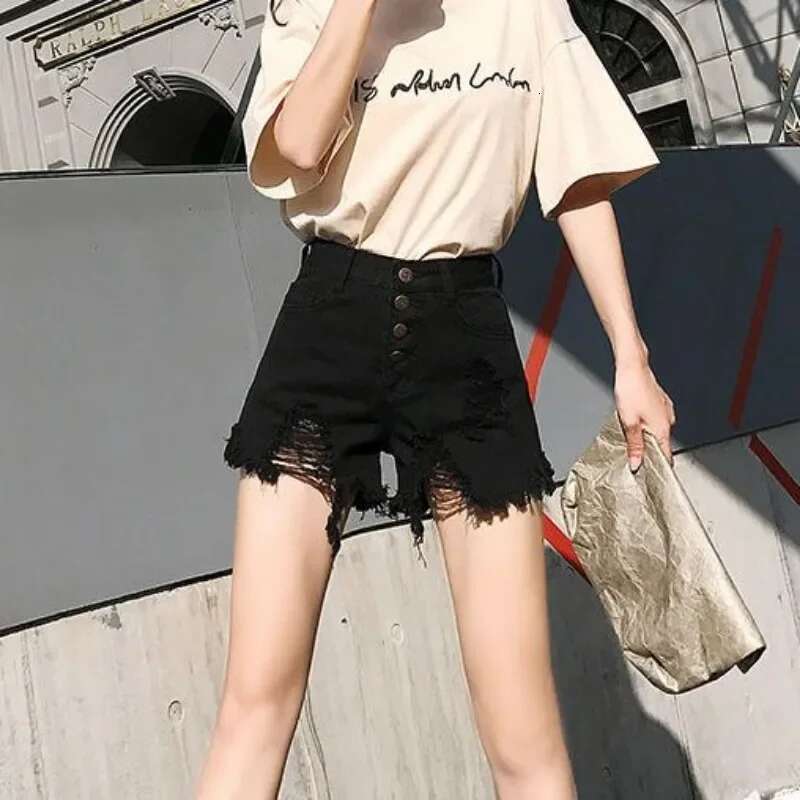 With Waist Pocket Ripped XL Short Jean Pants Woman Elegant Jorts New In Wholesale 2000s Clothes Y2k Cheap Denim Shorts for Women