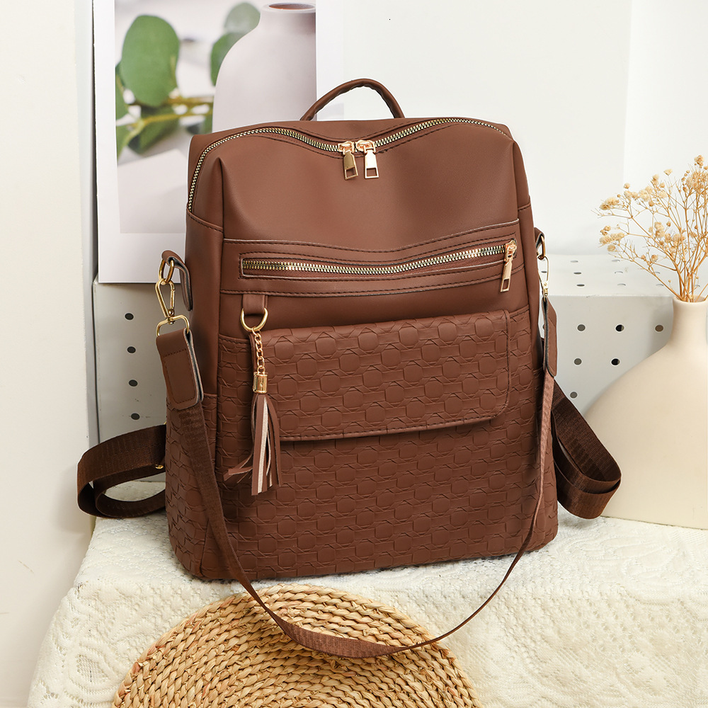 Top brand high-quality new free designer bag new fashion cross-border high-end color retro European American style large capacity backpack new free de