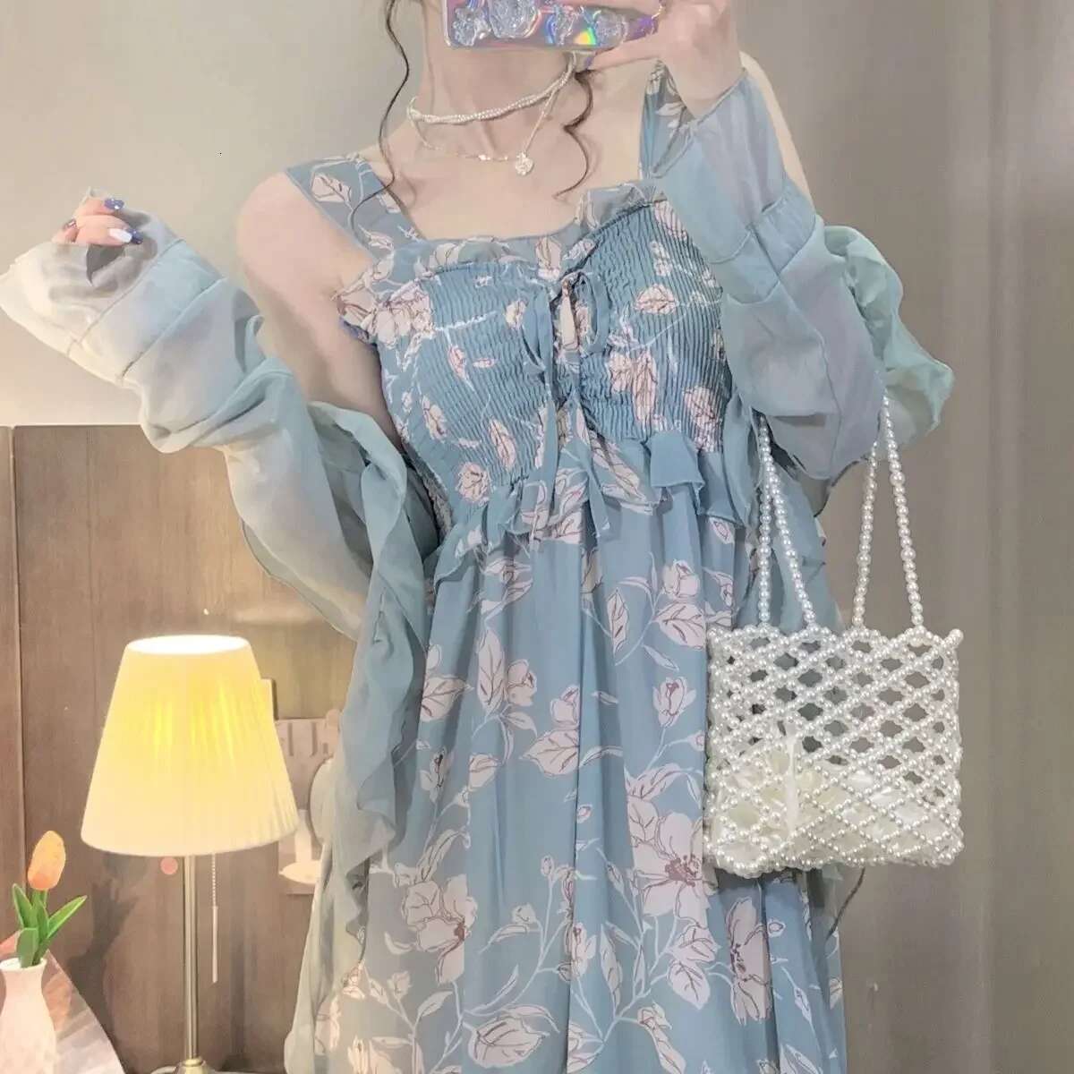 Dresses for Women Holiday Floral Woman Dress BeachFlower Long Maxi X Clothes Fashion Summer 2025 Korean Style Xxl Elegant Chic