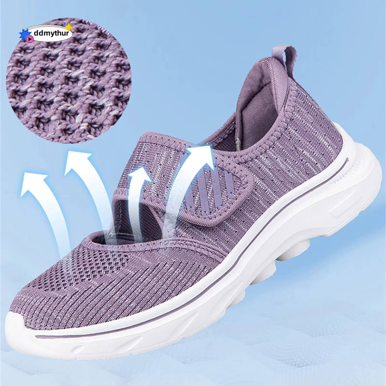 Woman 2024 Summer Hollow Loose Mother Women Soft Sole Light Breathable Old Casual Shoes High-Heeled Sandals ddmythur