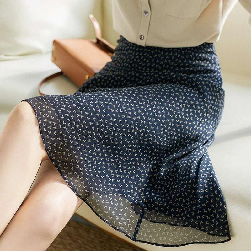 Female Skirts Chic and Elegant Womens Skirt To Knees Length A Line Harajuku New In Premium Korean Style Summer 2025 Trend Cheap