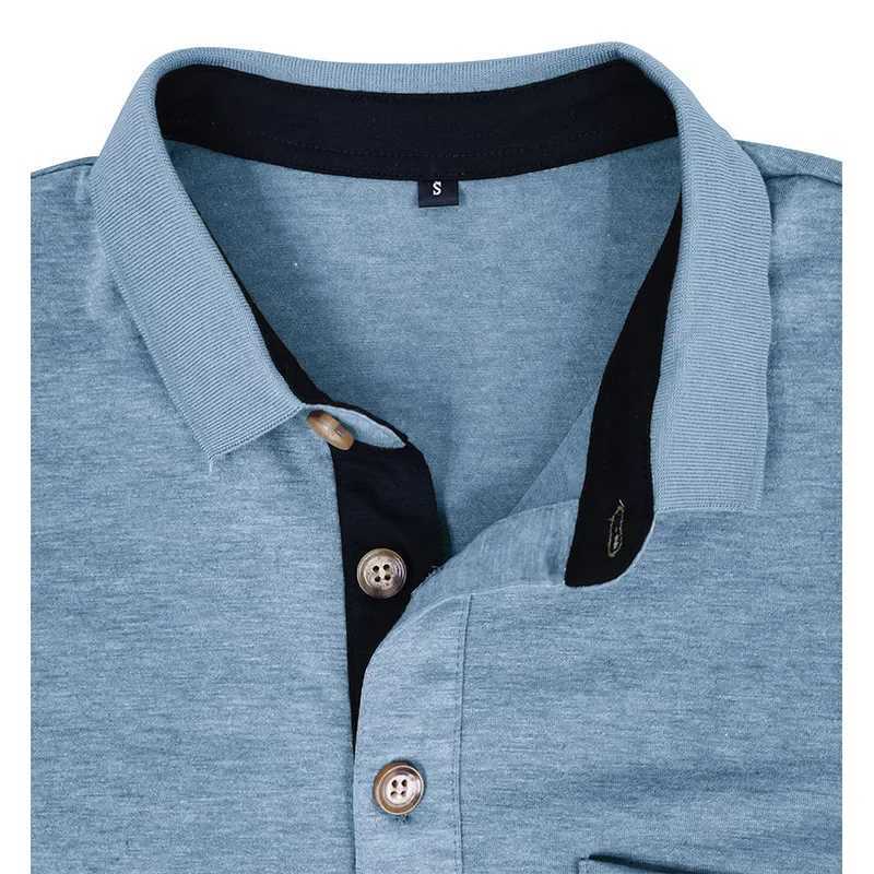 Mens Polo Shirts Summer American Vintage Waffle Knit Henry Collar T-Shirt Fashion Short-Sleeved Loose Casual Top POLO Shirt XJ250617