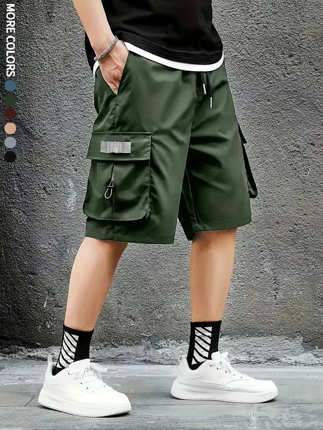 Mens Cargo Shorts Outdoor Travel Casual Sports Large Pockets Durable and Comfortable Fabrics Thin Shorts for Outings 17 250614