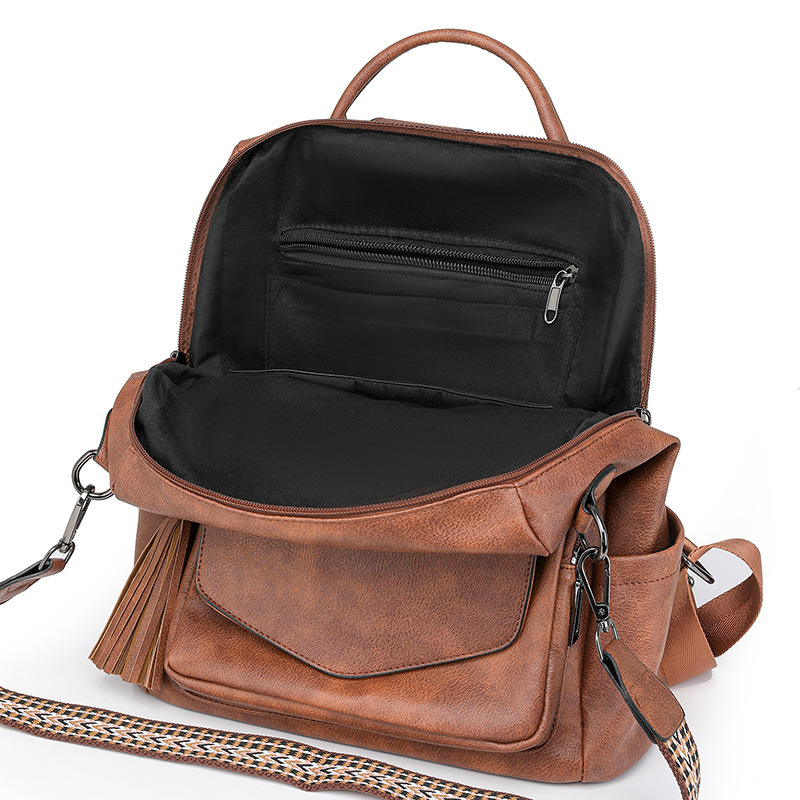 High quality brand high-quality new style free designer bag cross-border European American retro high-end fringed backpack wholesale new style free de