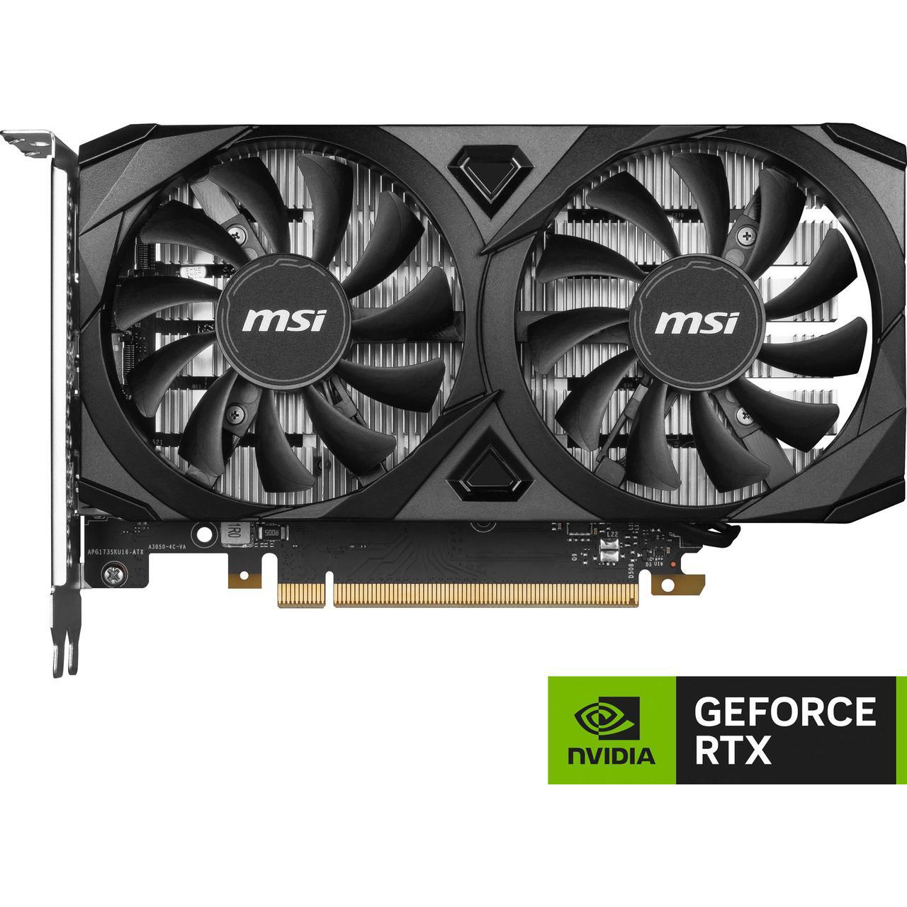 MSI Ventus GeForce RTX 3050 6GB GDDR6 PCI Express 4.0 x8 ATX Graphics Card