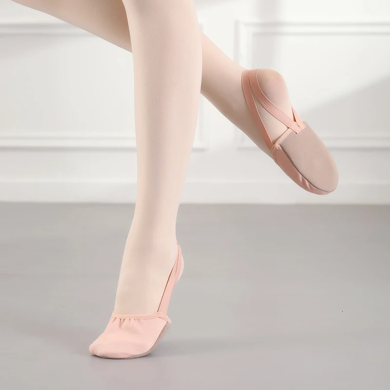 Girls Ballet Dance Shoes Half-palm Shoes Rhythmic Gymnastics Shoes Womens Childrens Suede Half Foot Toe Shoes Belly Dance Shoe 250613