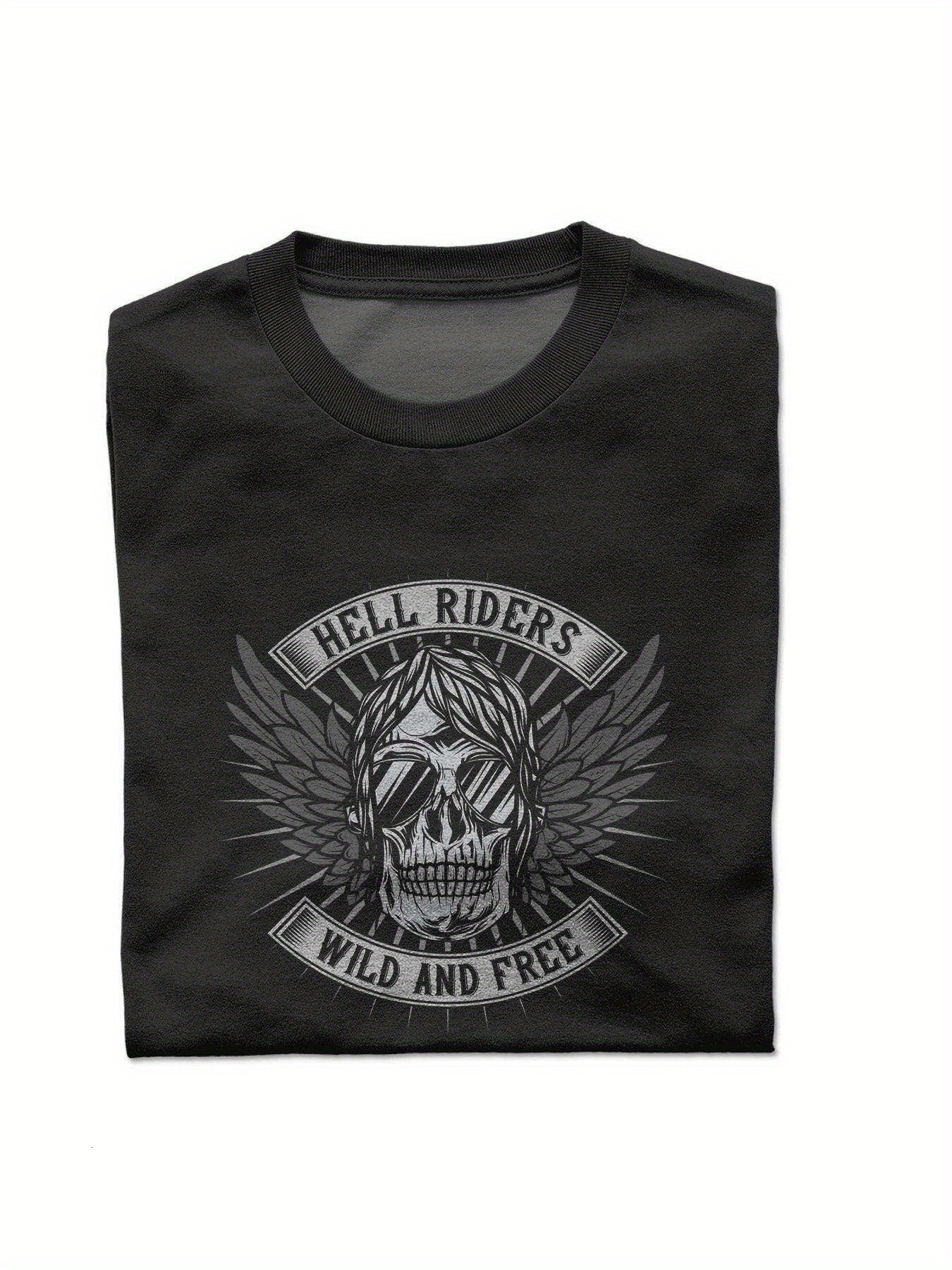 Dongdumaoyi White Cotton 180G Men Adult Round Collar Skull Short Sleeve Text Black S-3Xl T Shirts ee77
