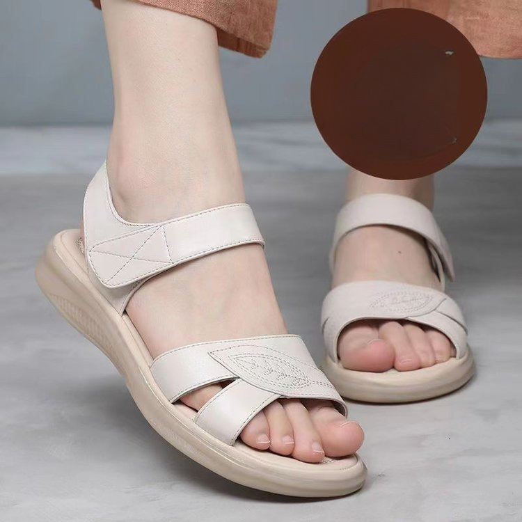 Summer sandals, flat shoes, fashionable multifunctional beach women's sandals, designer sandals, anti slip hollow women's slippers