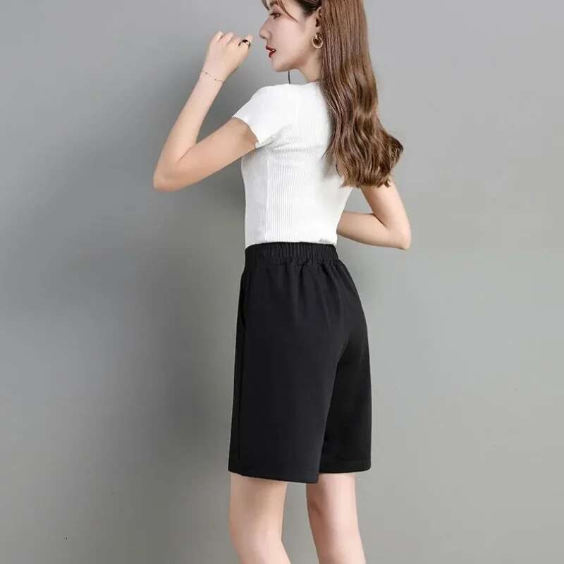 Female Short Pants Baggy Jorts Loose Womens Shorts Summer Stretchy Hot Flowy Outfits To Wear Elasticty Aesthetic Design Classic
