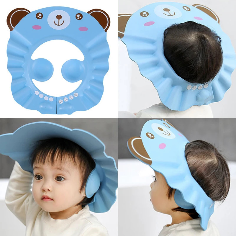 Baby Shower Soft Hair Wash Hat for Kids Ear Protection Safe Children Shampoo Bathing Shower Protect Head Cover 250617