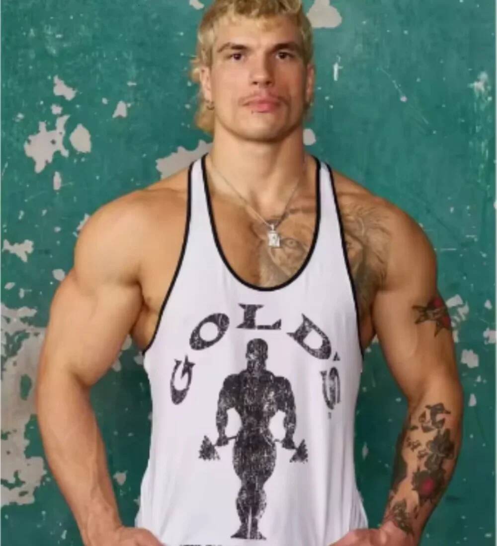 2025 Adult Explorer New Men's Vest Outdoor Running Training Sports Fiess Quick-Drying Breathable Cotton Printed Top