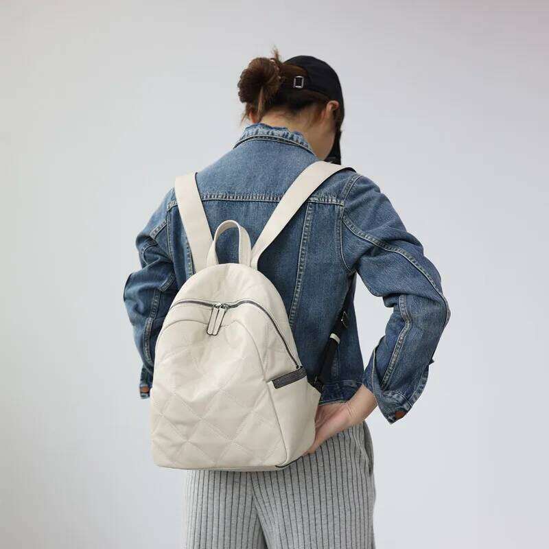 2025 New Arrival Women Genuine Leather Backpack Soft And Comfortable Fashion Versatile Style Cowhide Bags
