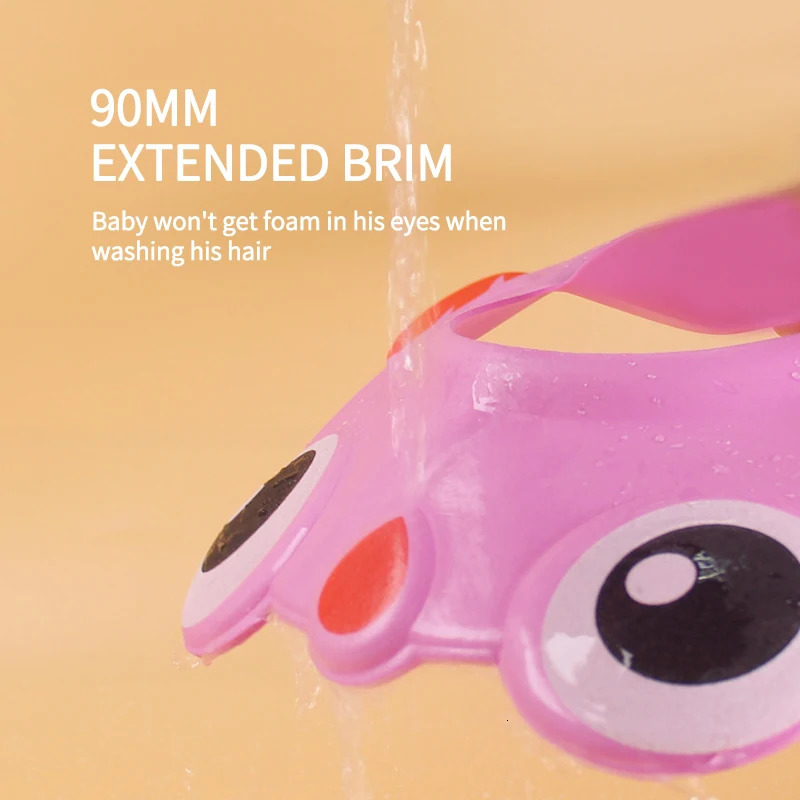 Cute Animal Shower Cap Safety Eye Protection Ear Protection Lightweight Cute Cartoon Baby Bath Protective Cap Shampoo Bath Care 250617