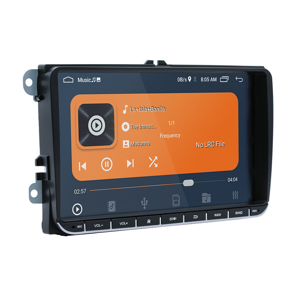 XINMY Car Stereo Compatible With Volkswagen Jetta Golf Passat Skoda Seat Caddy Polo Tiguan Transporter Car Radio With Carplay Android Auto With 12 LED