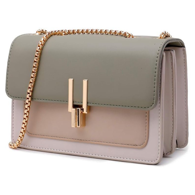 Top quality Brand High Quality New Style Color-Block Fashion Casual Leather Crossbody Wallet Cute Handbag Shoulder Medium Crossbody for Women New