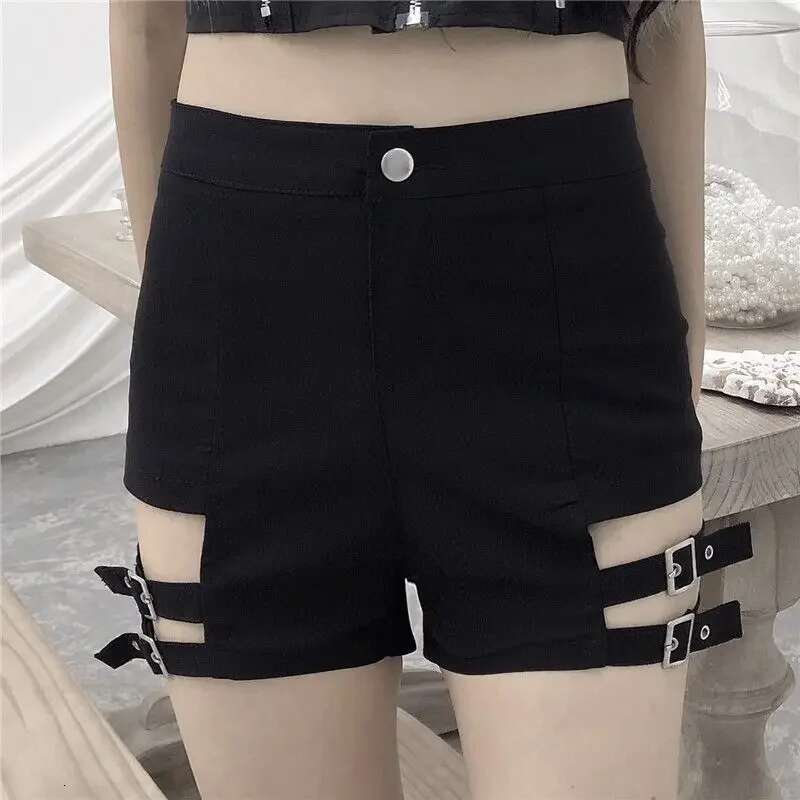 Sexy Woman Short Pants Coquette Black High Waist Shorts for Women Streetwear Jorts Aesthetic Elasticty Kpop Casual Hot Comfy XL