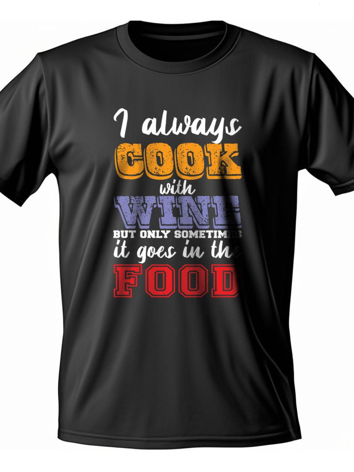 Dongdumaoyi Men Black Short Sleeve Text White S-3Xl Cotton T Shirts Tiger Adult 180G Round Collar c648