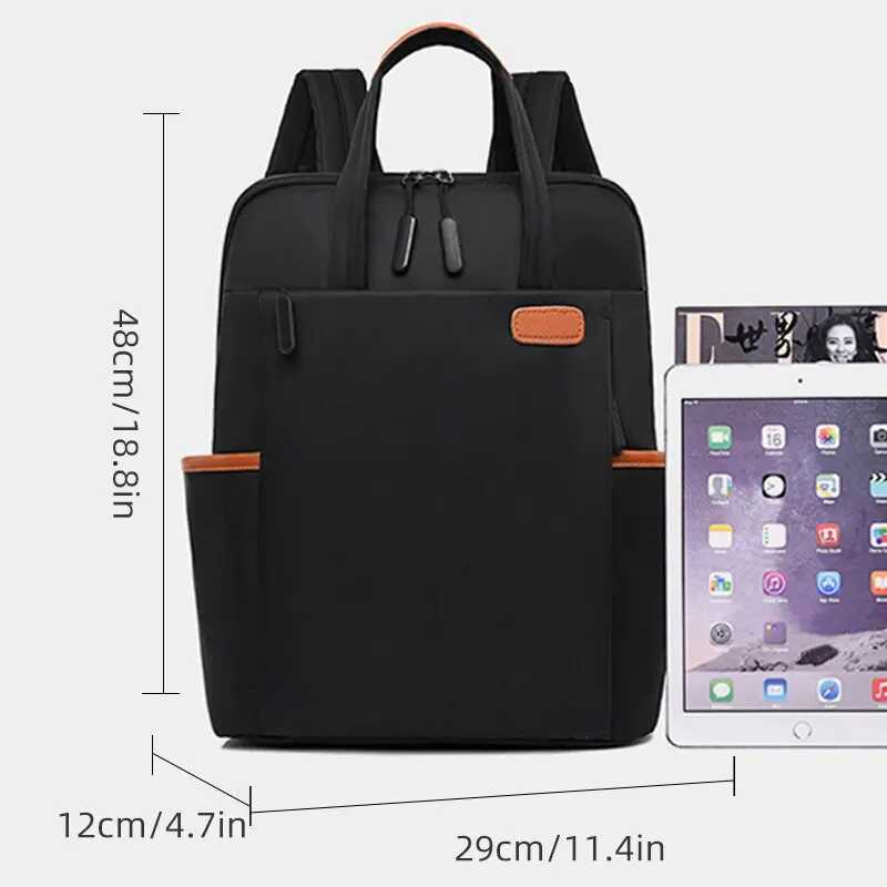 Rilibegan Women Multifunctional Travel Bag Oxford Large Capacity College Student Women Backpack Fashion Bag Travel Backpack Z250617
