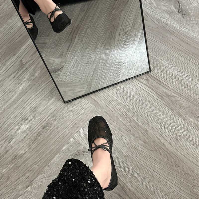 Breathable Women Mary Jane Flat Shoes Fashion Butterfly-knot Shoes Ladies Soft Sole Comfort Street Style Shoes Z250617