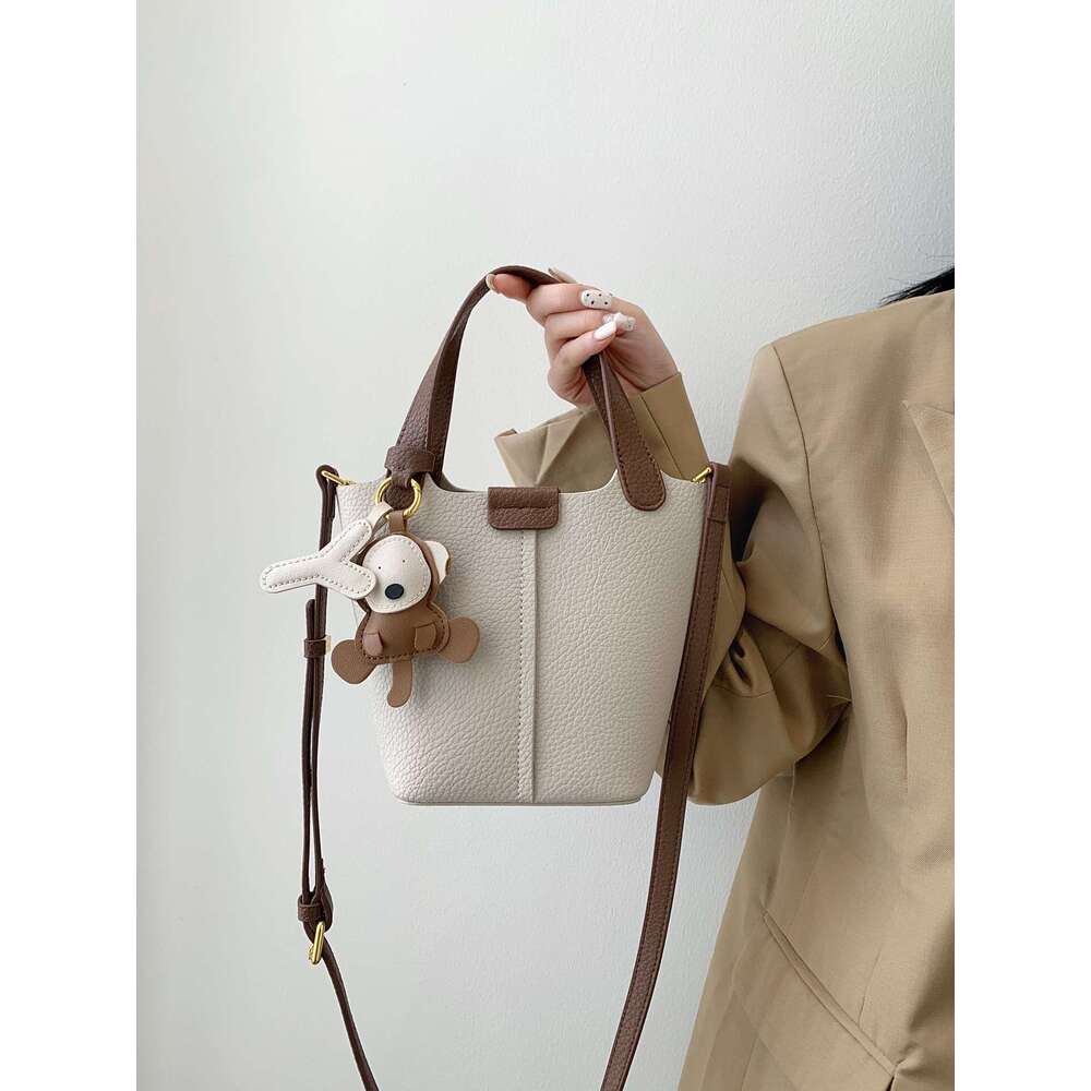 Women Bags Shoulder Crossbody bag Bucket bag Genuine Leather For 2025 New Handbag Light Luxury Niche High-End Sense