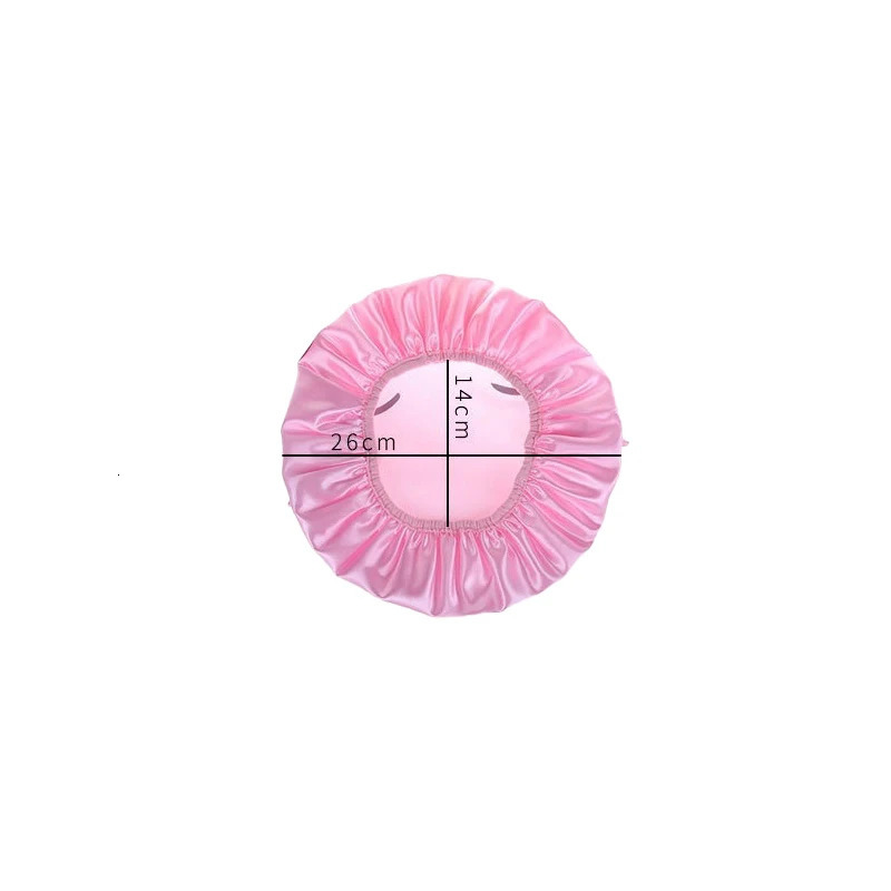 Childrens Double-layer Shower Cap for Girls Thickened Waterproof Bathing Cap Cute Cartoon Baby Shower Hat 250617