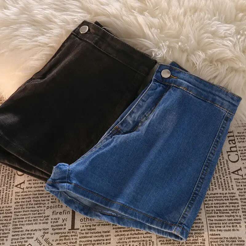 Trend 2025 Female Short Jeans Pants Skinny Womens Denim Shorts Booty Tight Wide Fashion Clothing Outdoor Outfits Kpop Flowy Hot