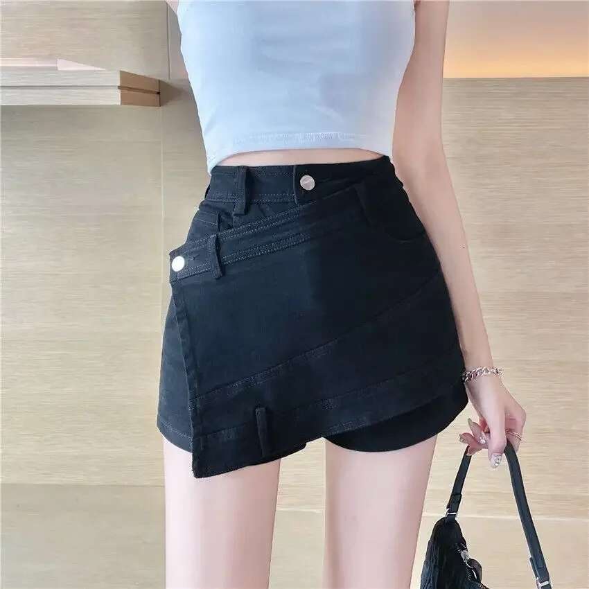 Summer 2025 New In Short Woman Pants Denim Skirt Harajuku Streetwear High Quality Luxury Elegant Stylish Jeans Skirts for Women