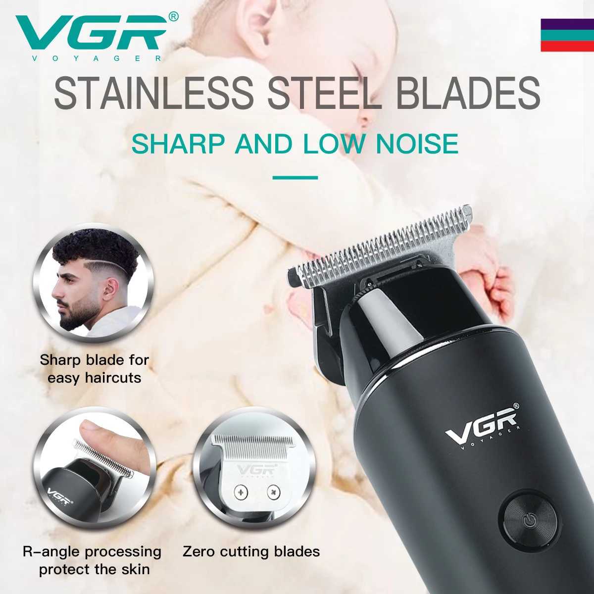 Hair Trimmer Professional Electric Trimmers Cordless Hair Clipper Rechargeable LED Display V 937 R250926