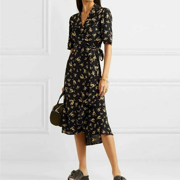 Dresses for Woman Designer Luxury Dress Maxi Dress for Women Sexy N505 Summer 2025 Printed Over-the-knee Mid-length Slim Tea Dress French Style Womens