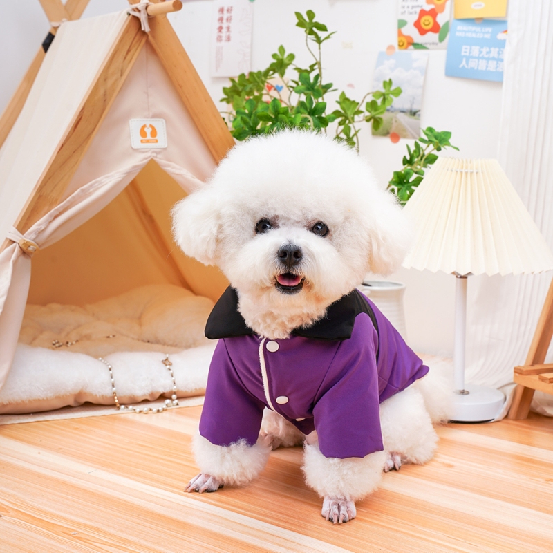 Fleece Dog Coat Sweater with D-Ring, Soft Lightweight Warm with Interesting Letter and Pattern Prints, Dog Jackets for Puppies Small Medium Dogs, Kitt