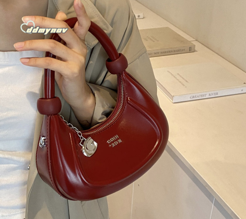Handheld Underarm for Women 2025 New Style High-end Niche Versatile Single Shoulder Crossbody Crescent Bag ddmynov ddmynov