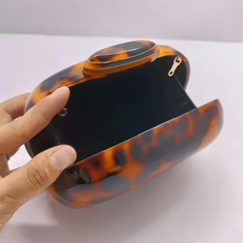 Fashion Wallet Women Acrylic Cute Round Marble Leopard Pearl Party Evening Bags Luxury Prom Handbags Casual Solid Clutch 250614