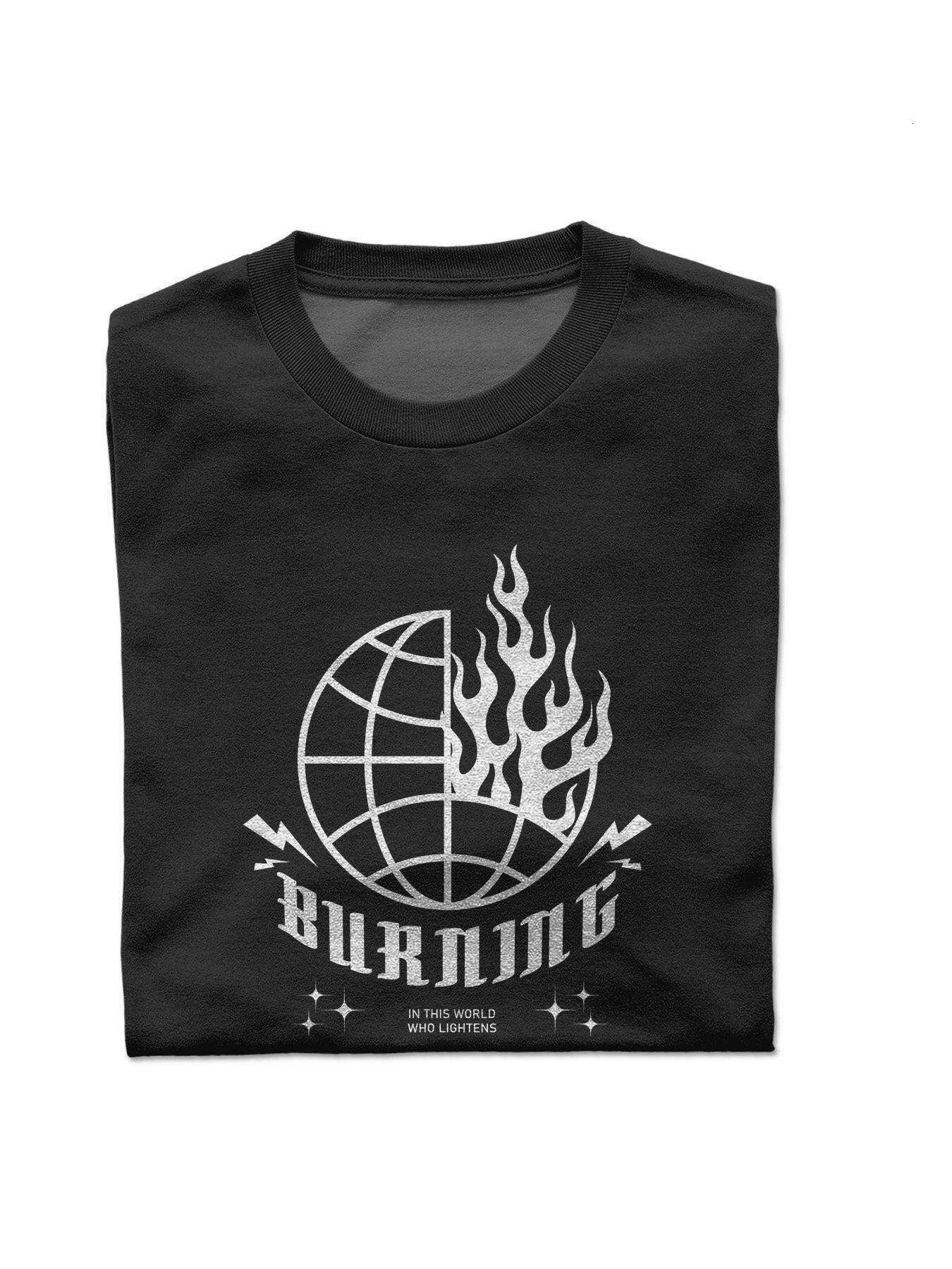 Dongdumaoyi Short Sleeve Cotton Text 180G Men T Shirts Pattern Adult Round Collar Black White S-3Xl 54c9