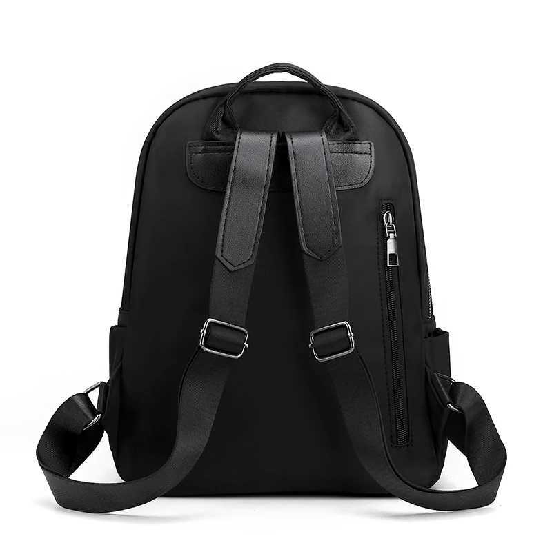 Fashionable backpack large capacity travel bag with practical pockets - handbag zipper closure Z250617