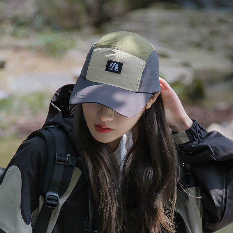 Outdoor Quick-Dry Breathable Summer Baseball Cap Fashion Color-Block Lightweight Sun Protection Hiking Sun Hat Sports Duckbill Cap 250615