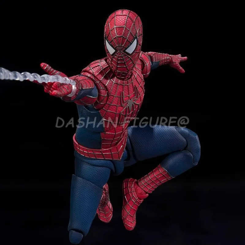 Disney Marvel Spider-Man No Way Home Figures SHF Tobey Maguire Spiderman Action Figure PVC 15cm Collection Movable Model Toys Gifts W250617