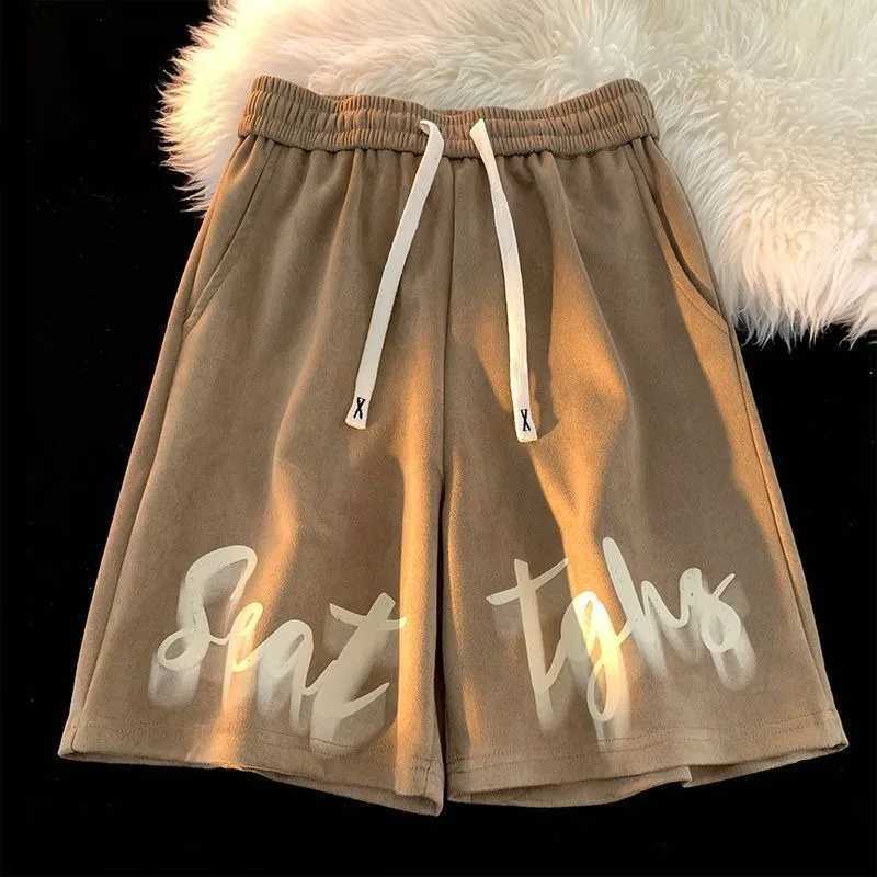 Mens Short Pants Printed Drawstring Loose Mens Shorts Sports XL Personalized Dry Fit Korean Style Casual Fashion No Y2k Z250617
