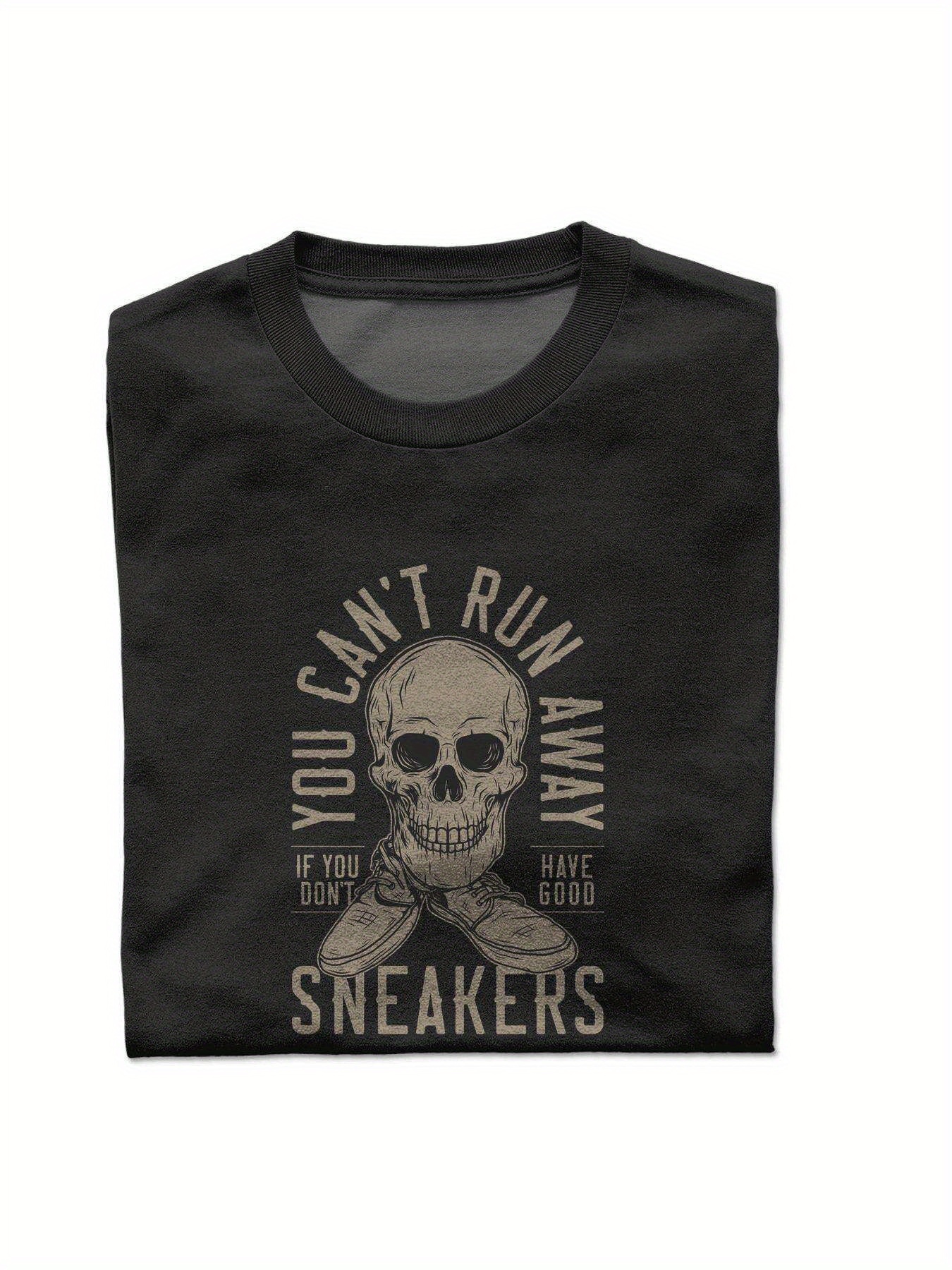 Dongdumaoyi Skull Men Text Cotton S-3Xl Black White Round Collar Adult 180G Short Sleeve T Shirts eec8