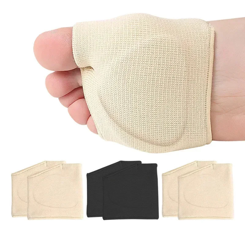 1 Pair Silicone Metatarsal Sleeve Pads Half Toe Bunion Sole Forefoot Gel Pads Cushion Half Sock Prevent Calluses Blisters 250613