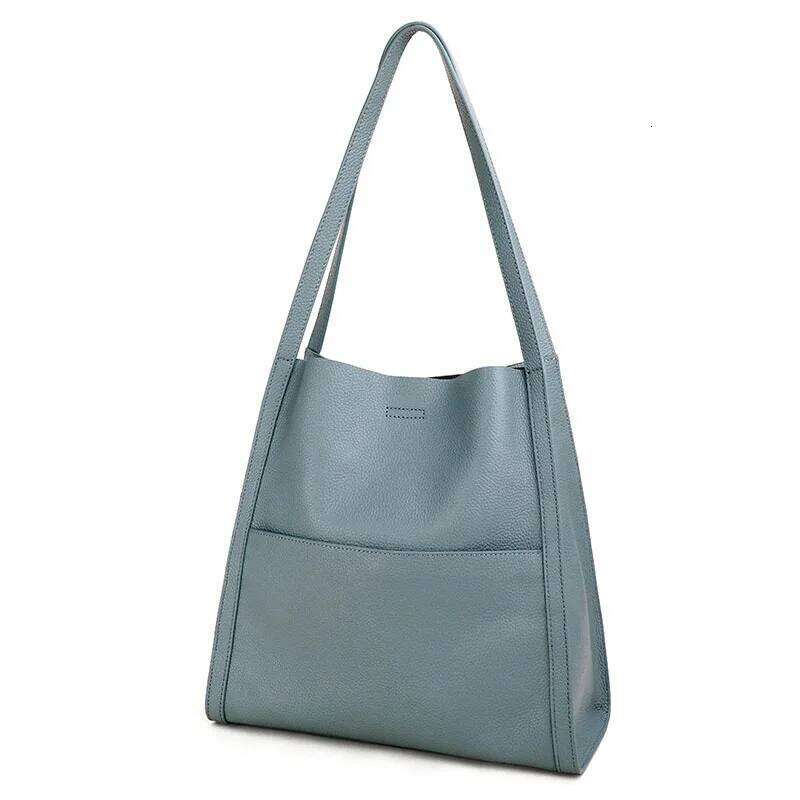 Aidrani New women's shoulder bag, made of 100% soft cowhide, large capacity portable underarm bag