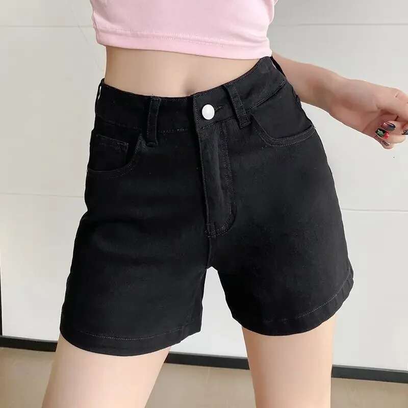 Solid Color Wide Short Jean Pants Woman Normal Outfits Y2k Harajuku Wholesale Design Jorts Designer XL Denim Shorts for Women