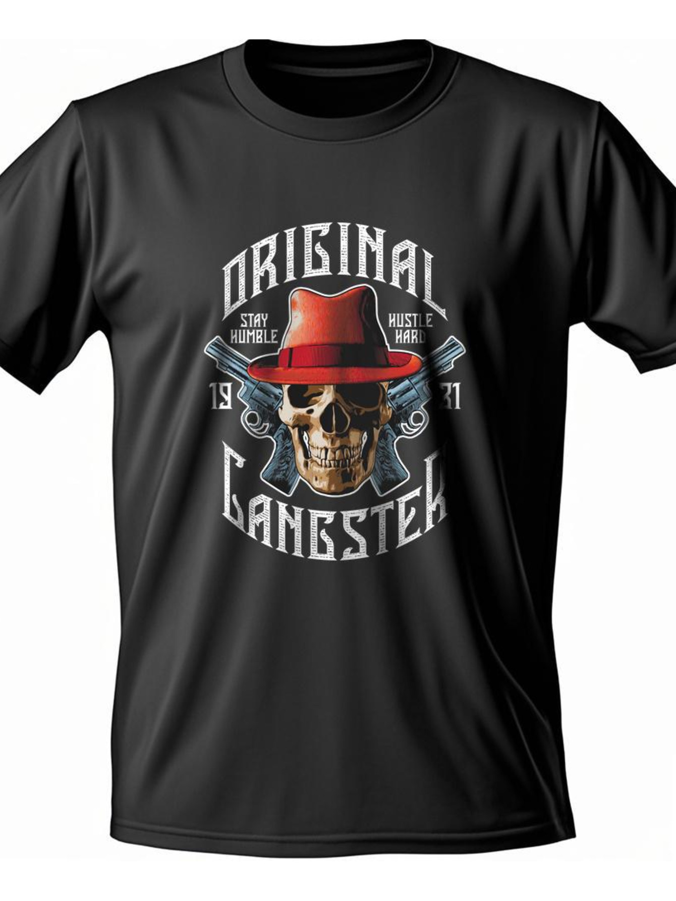 Dongdumaoyi Cotton Men Round Collar T Shirts S-3Xl White Dumbbel Adult Text Short Sleeve Black 180G Skull 7bbb