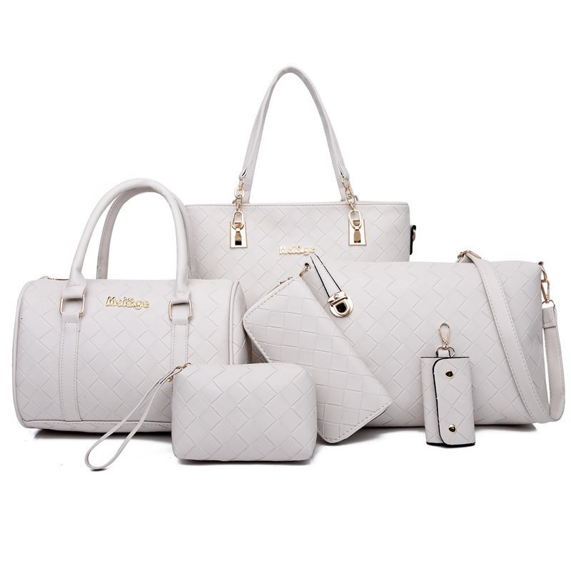 Free Shipping 2025 New Designer Bag Fashionable And High-quality Shopping Bag Women's Retro Multiple Piece Set Mother And Women's Bag Woven 