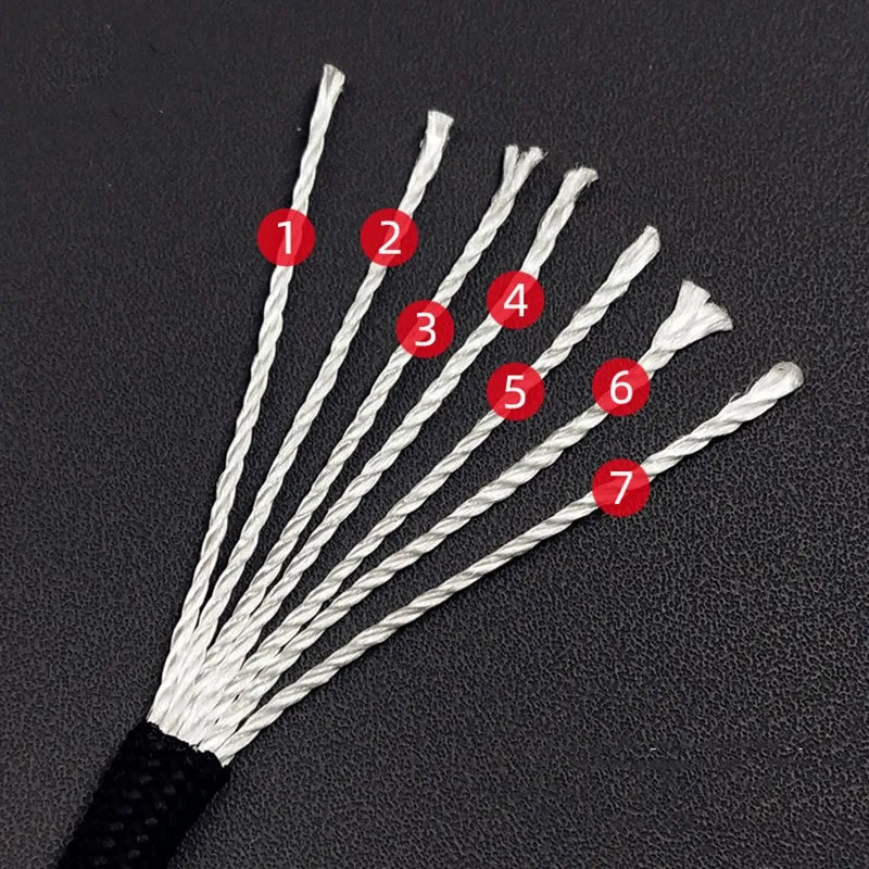 550 Military Paracord 7 Strand 4mm Tactical Parachute Cord Camping Accessories Outdoor Survival DIY Bracelet Rope 250611