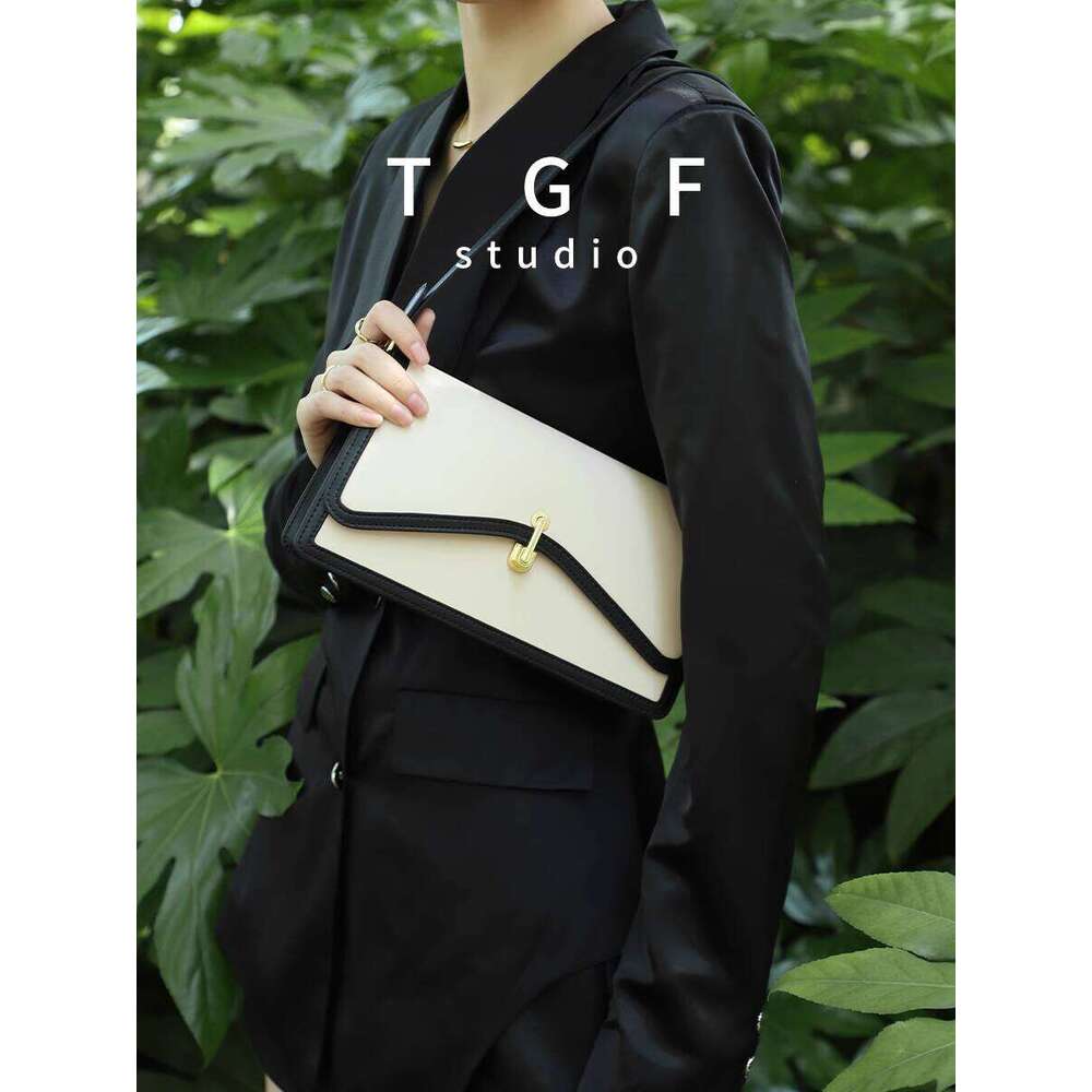 Trendy Bags for Women New High End Niche Design Handbag Color Block Underarm Small Square Bag